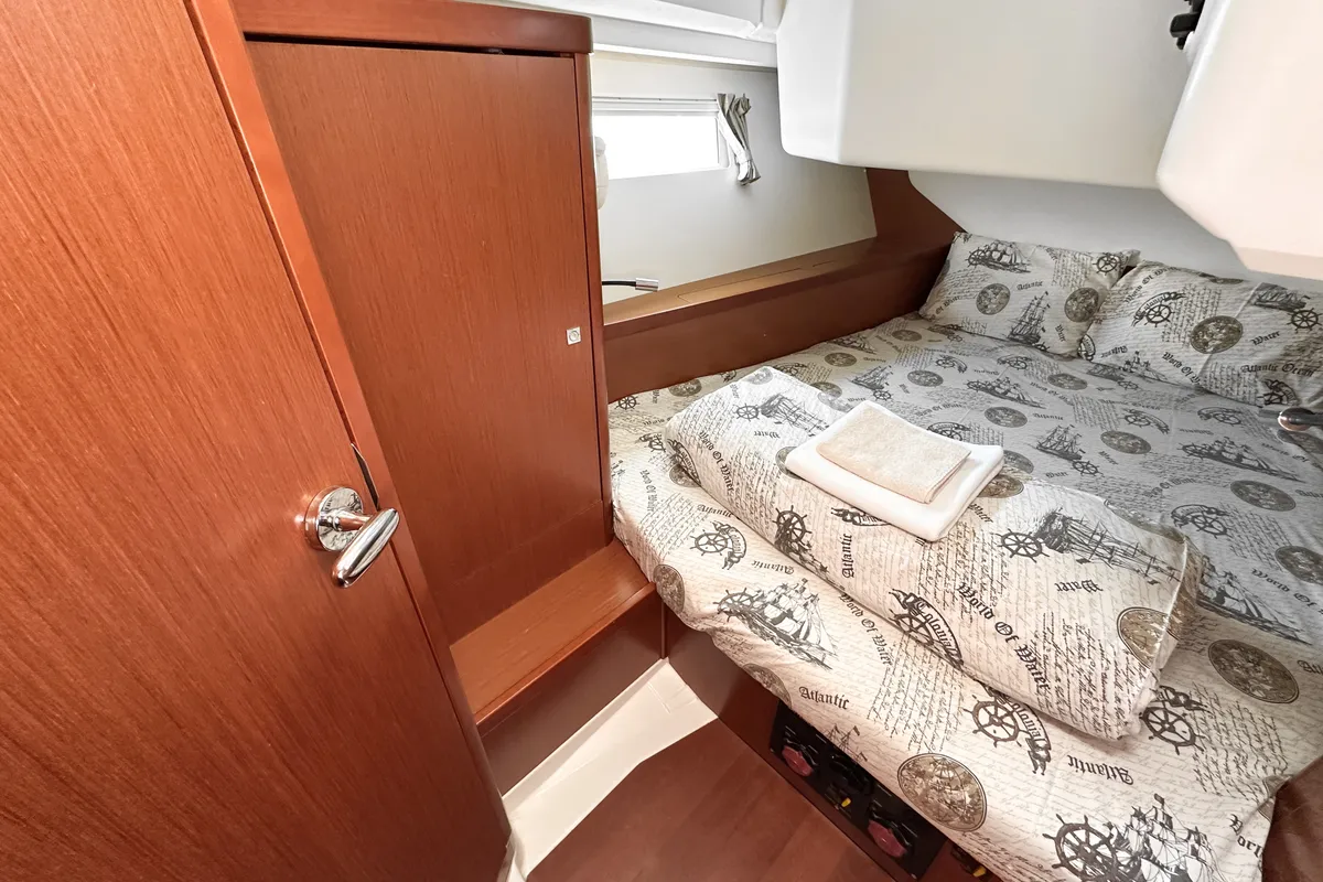 Foxtrot, a Beneteau Oceanis 45 sailboat at Đuraševići, Montenegro