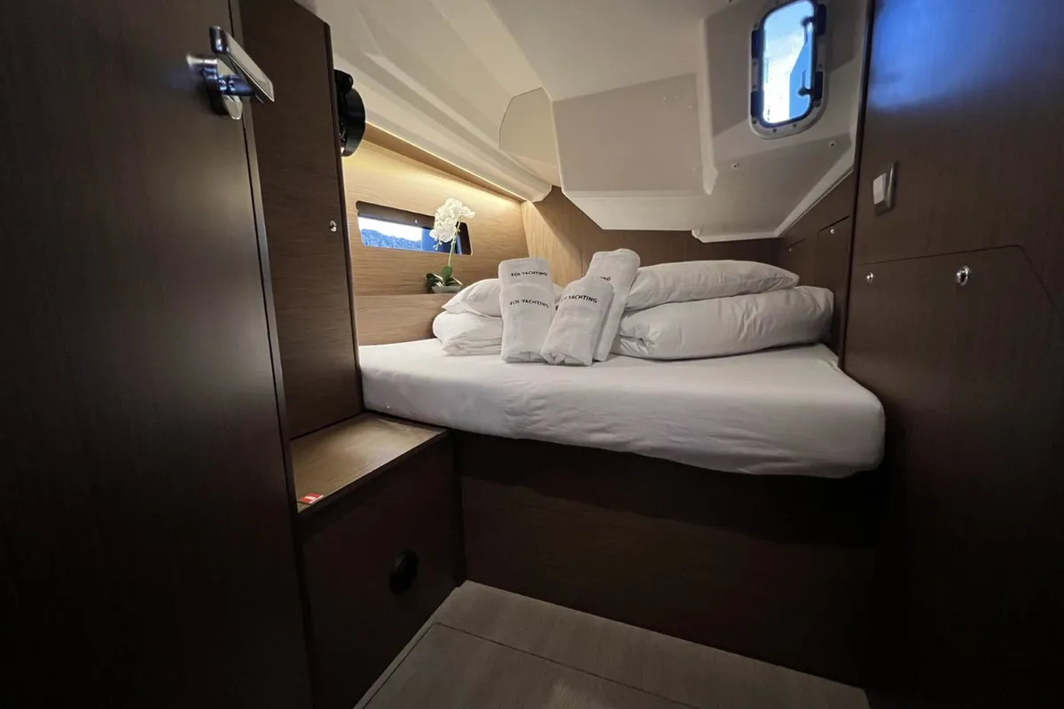 Cabin on Christine, a Beneteau Oceanis 40.1 sailboat at Grad Pula, Croatia