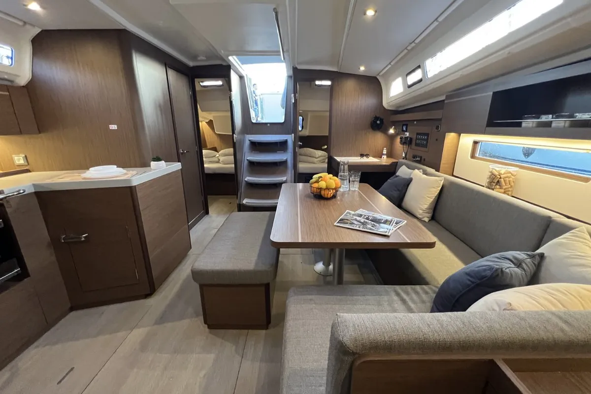 Salon of Christine, a Beneteau Oceanis 40.1 sailboat at Grad Pula, Croatia