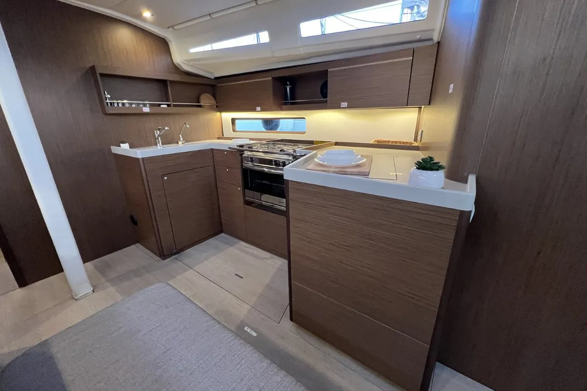 Galley of Christine, a Beneteau Oceanis 40.1 sailboat at Grad Pula, Croatia
