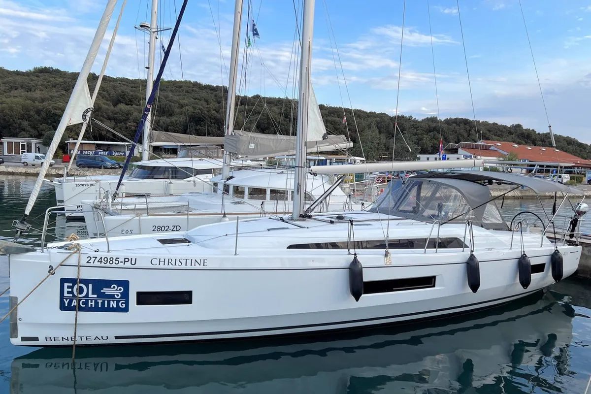 Exterior view of Christine, a Beneteau Oceanis 40.1 sailboat at Grad Pula, Croatia
