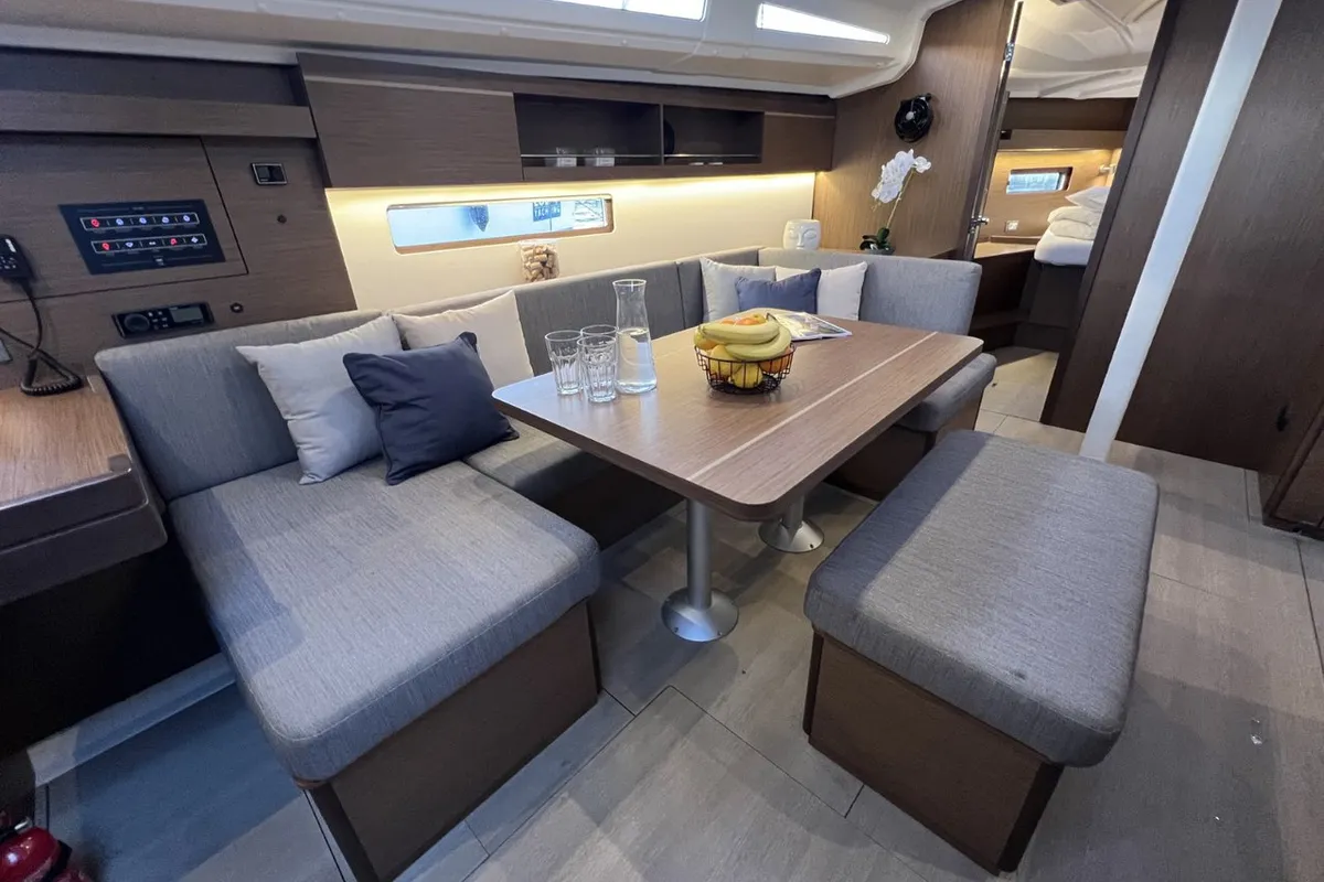 Salon of Christine, a Beneteau Oceanis 40.1 sailboat at Grad Pula, Croatia