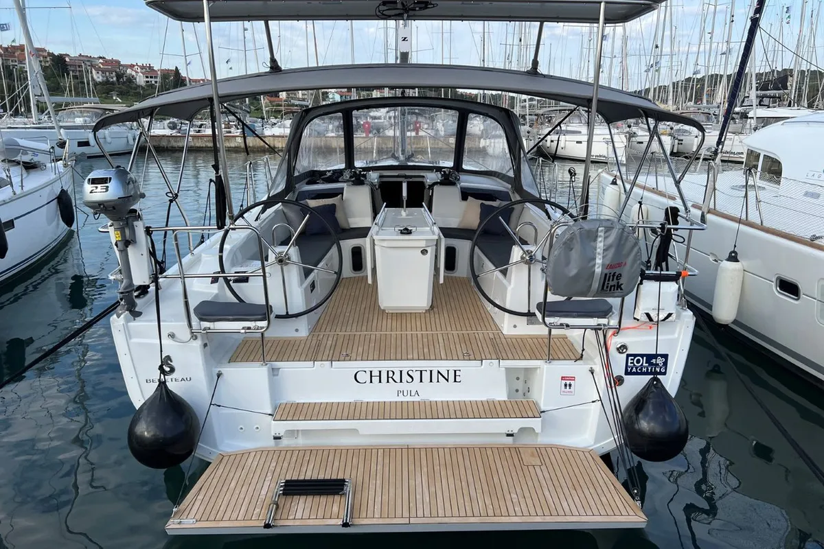 Exterior view of Christine, a Beneteau Oceanis 40.1 sailboat at Grad Pula, Croatia