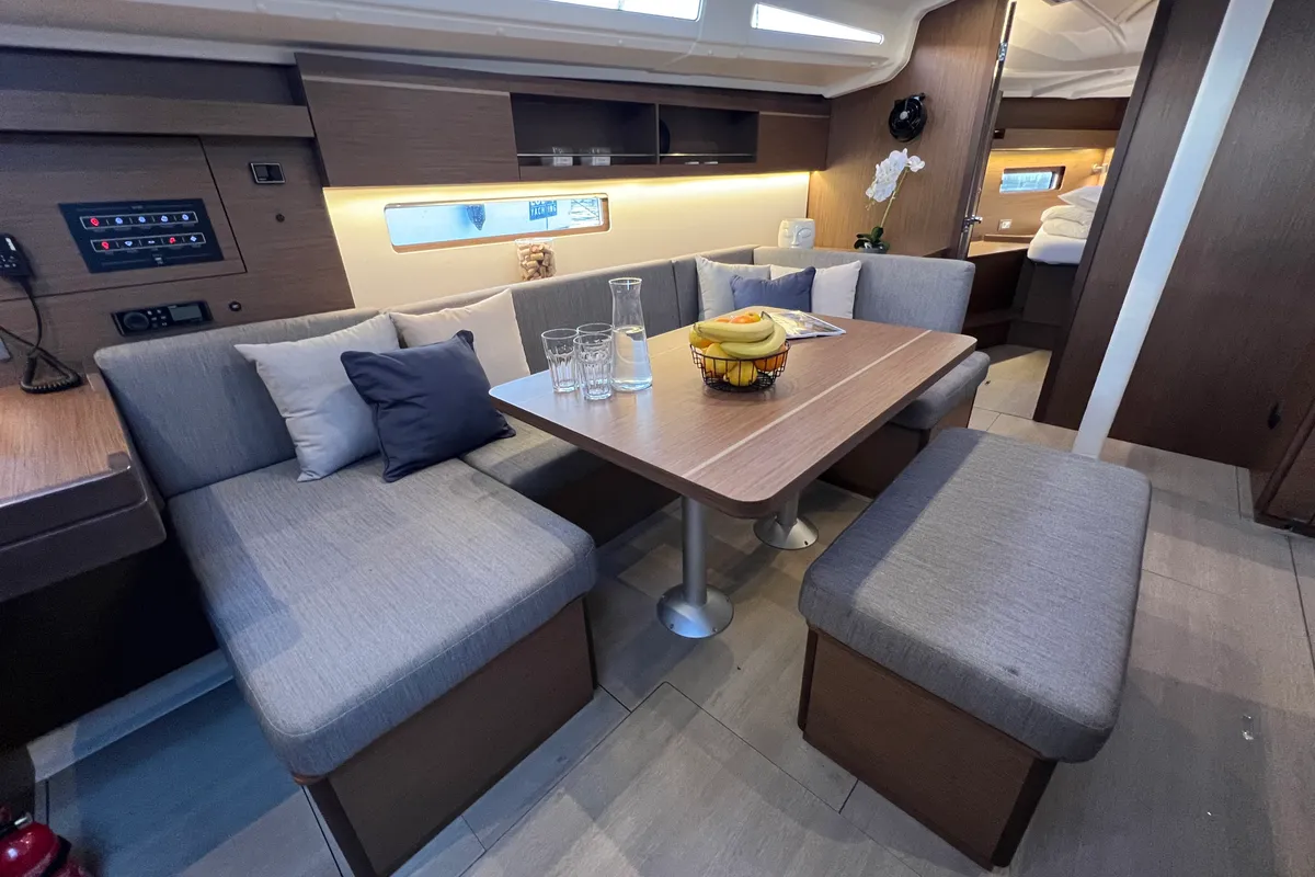 Salon of Christine, a Beneteau Oceanis 40.1 sailboat at Grad Pula, Croatia