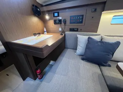 Deck of Christine, a Beneteau Oceanis 40.1 sailboat at Grad Pula, Croatia