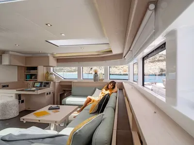 Seas The Day, a Lagoon 55 catamaran at Seget Donji, Croatia