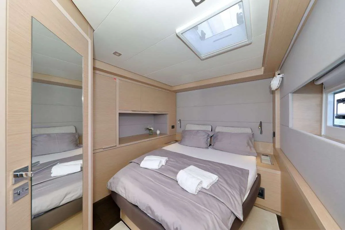 Cabin on Champagne Please, a Lagoon 55 catamaran at Kaštela, Croatia