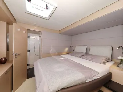 Cabin on Champagne Please, a Lagoon 55 catamaran at Kaštela, Croatia