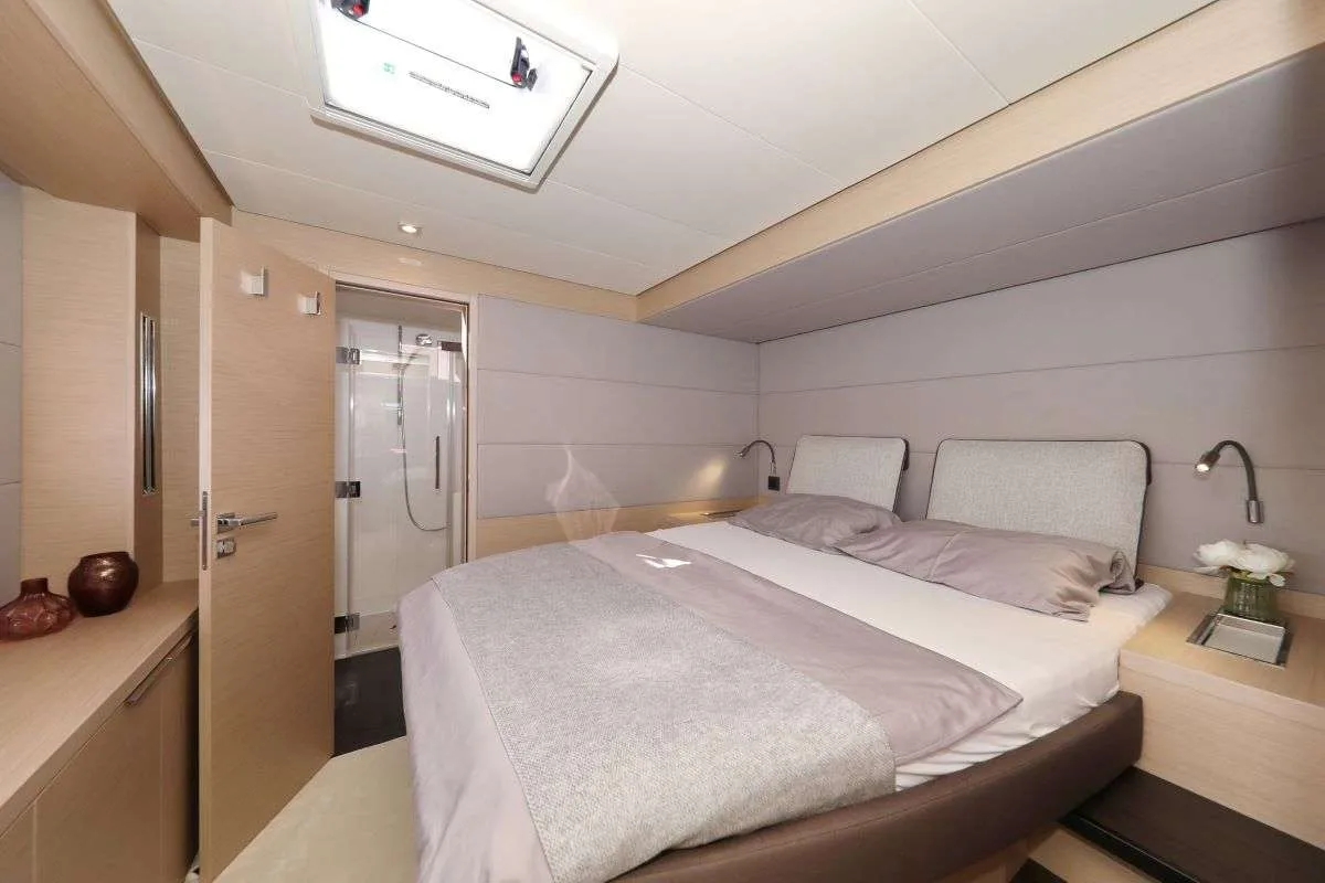 Cabin on Champagne Please, a Lagoon 55 catamaran at Kaštela, Croatia