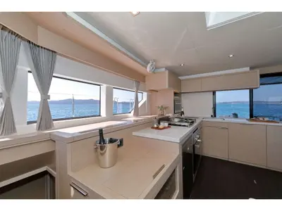 Galley of Champagne Please, a Lagoon 55 catamaran at Kaštela, Croatia