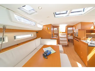 BELLATRIX, a Jeanneau Sun Odyssey 490 sailboat at Benitses, Greece
