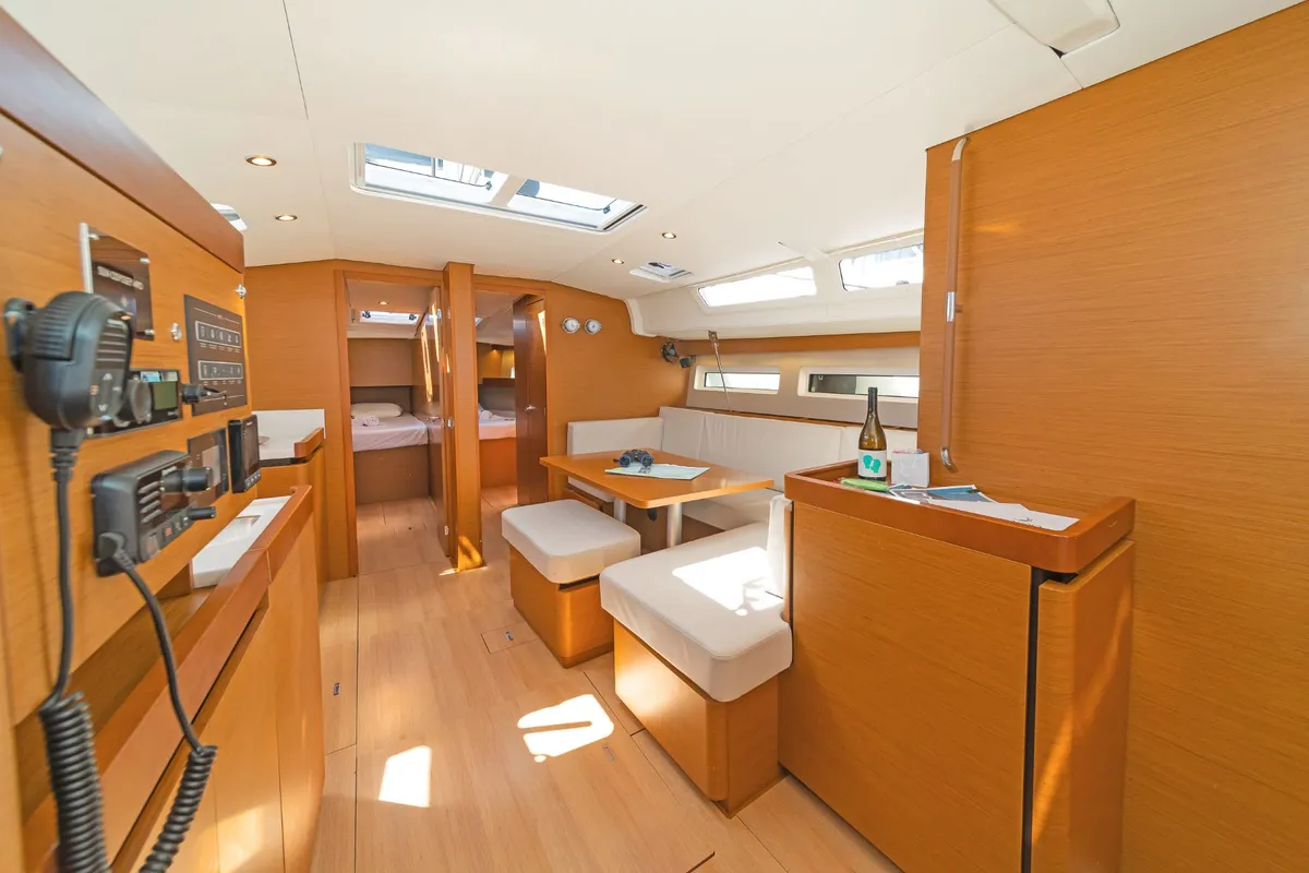 BELLATRIX, a Jeanneau Sun Odyssey 490 sailboat at Benitses, Greece