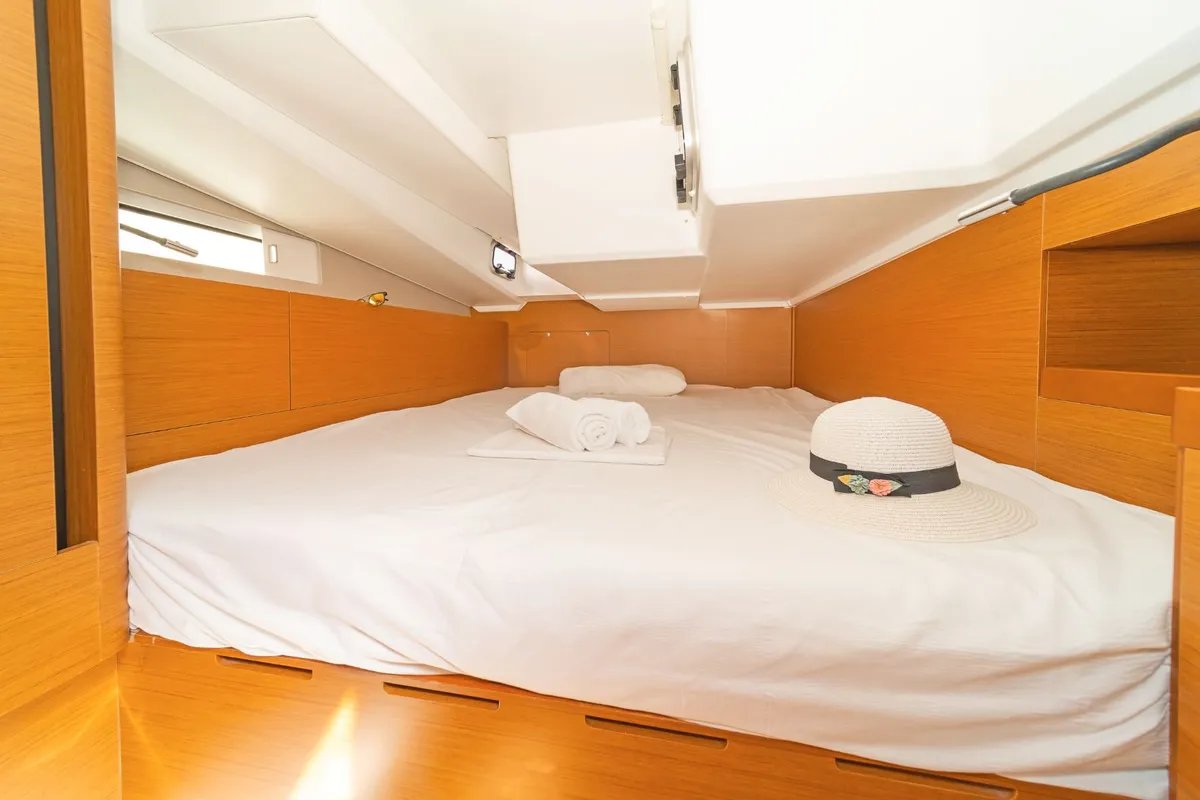 BELLATRIX, a Jeanneau Sun Odyssey 490 sailboat at Benitses, Greece