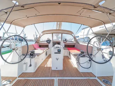 BELLATRIX, a Jeanneau Sun Odyssey 490 sailboat at Benitses, Greece