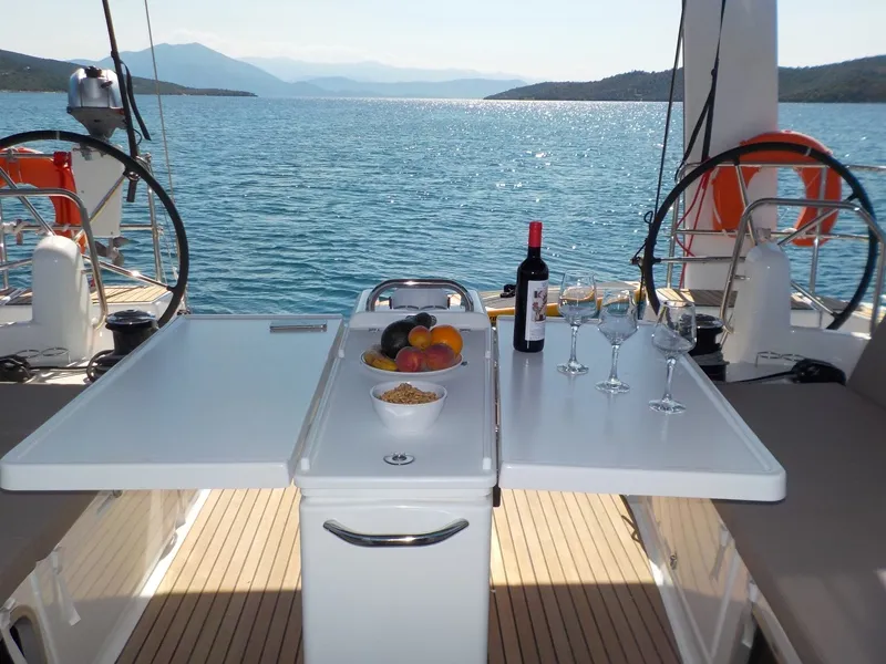 BELLATRIX, a Jeanneau Sun Odyssey 490 sailboat at Benitses, Greece