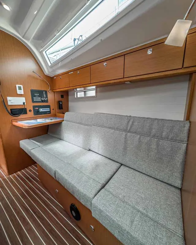 Cabin on Scala, a Bavaria Cruiser 37 sailboat at Grad Pula, Croatia