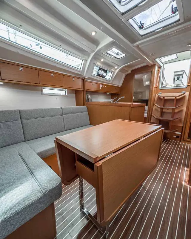 Salon of Scala, a Bavaria Cruiser 37 sailboat at Grad Pula, Croatia