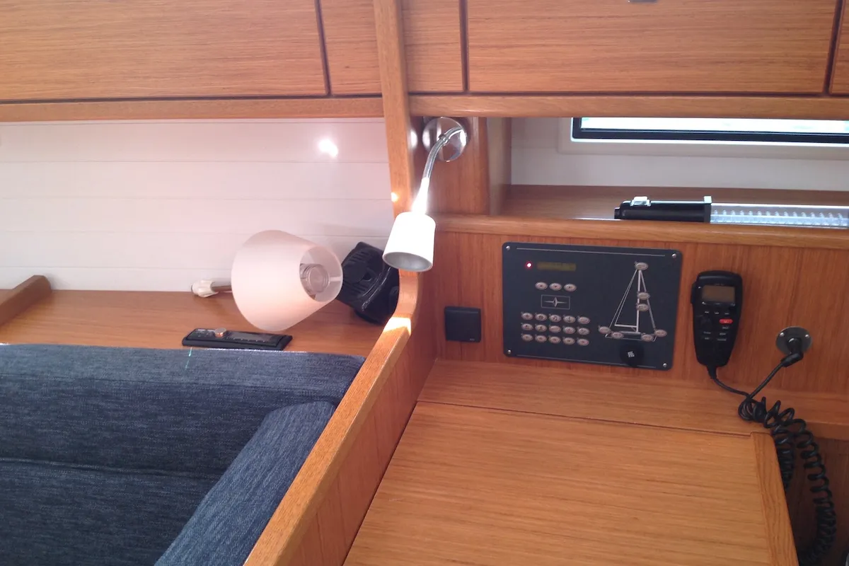 Sheratan, a Bavaria Cruiser 41 sailboat at Olbia, Italy