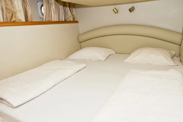 Cabin on Antares II, a Princess 470 motorboat at Primošten, Croatia