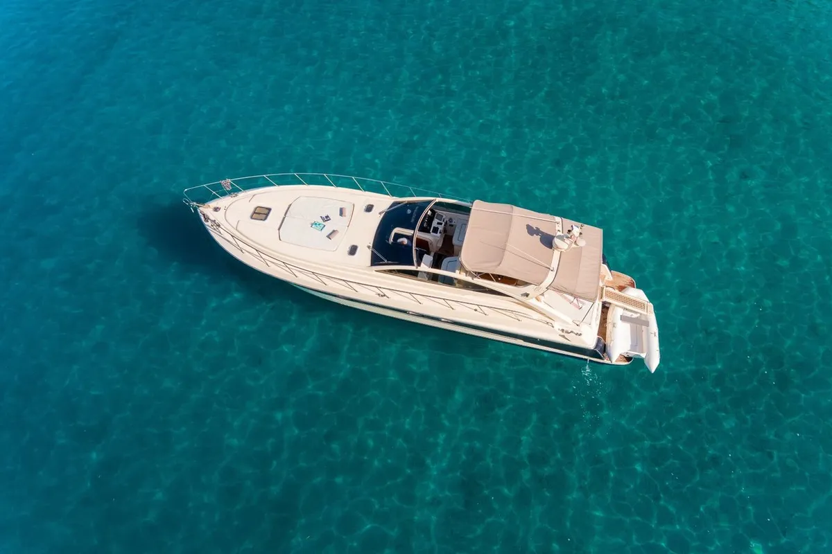 Exterior view of Lady Tania, a Dalla Pieta 48 motor yacht at Split, Croatia
