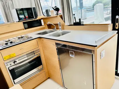 Galley of Yemaya Mallorca Bareboat, a Excess 11 catamaran at Port d'Andratx, Spain