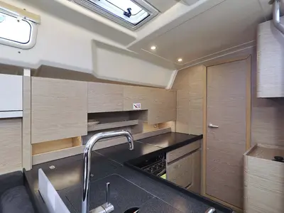 Galley of Adagio, a Hanse 458 sailboat at Split, Croatia
