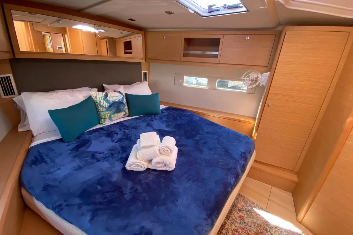 Cabin on Liliana Bella, a Dufour 530 sailboat at Chesapeake, United States