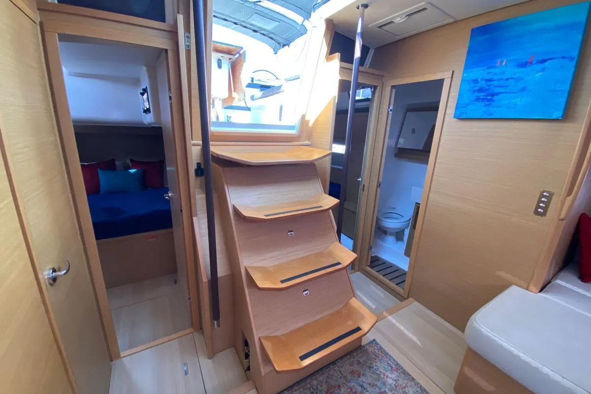 Salon of Liliana Bella, a Dufour 530 sailboat at Chesapeake, United States