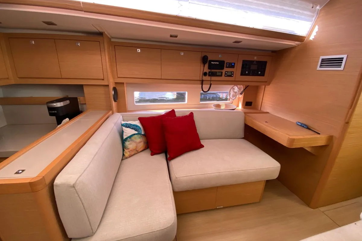 Salon of Liliana Bella, a Dufour 530 sailboat at Chesapeake, United States