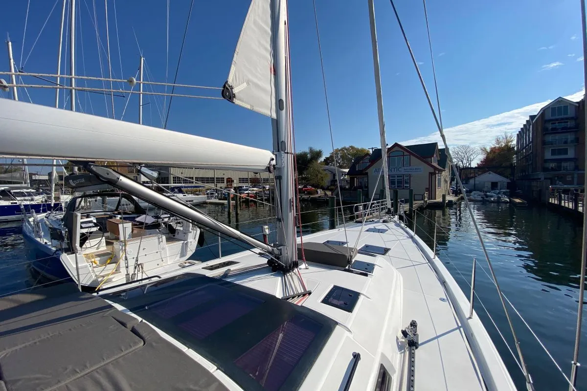 Exterior view of Liliana Bella, a Dufour 530 sailboat at Chesapeake, United States