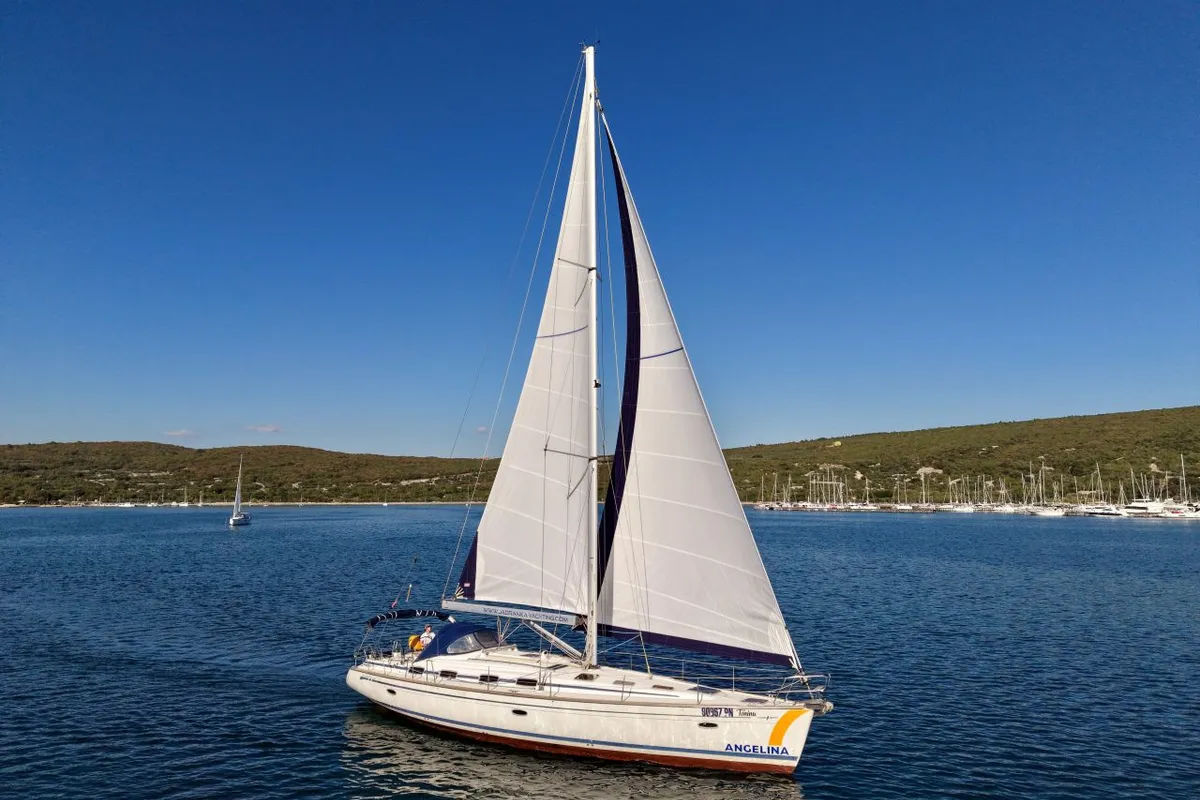 Tonina, a Bavaria 50 Cruiser sailboat at Punat, Croatia