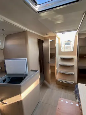 Salon of La Mer, a Beneteau Oceanis 40.1 sailboat at Athens, Greece