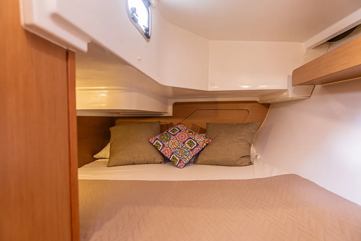 Hija del Viento, a Jeanneau Sun Odyssey 319 sailboat at Palermo, Italy