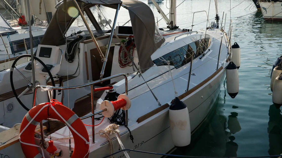 Hija del Viento, a Jeanneau Sun Odyssey 319 sailboat at Palermo, Italy