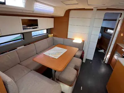 Salon of Inspire II, a Dufour 41 Performance sailboat at Grad Biograd na Moru, Croatia
