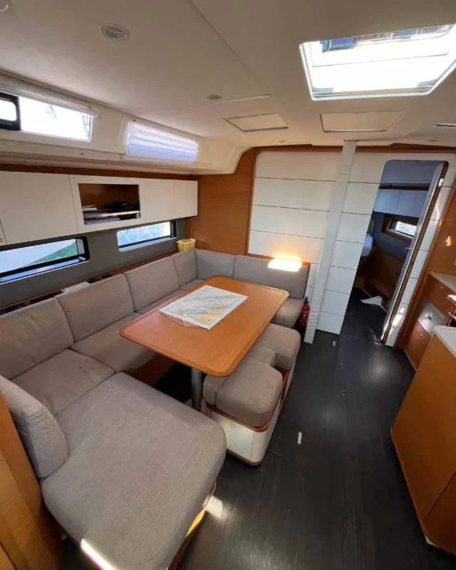 Salon of Inspire II, a Dufour 41 Performance sailboat at Grad Biograd na Moru, Croatia