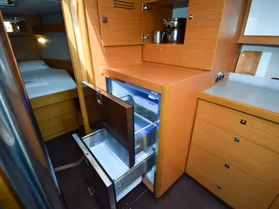 Galley of Ida 1, a Dufour 430 sailboat at Marmaris, Turkey