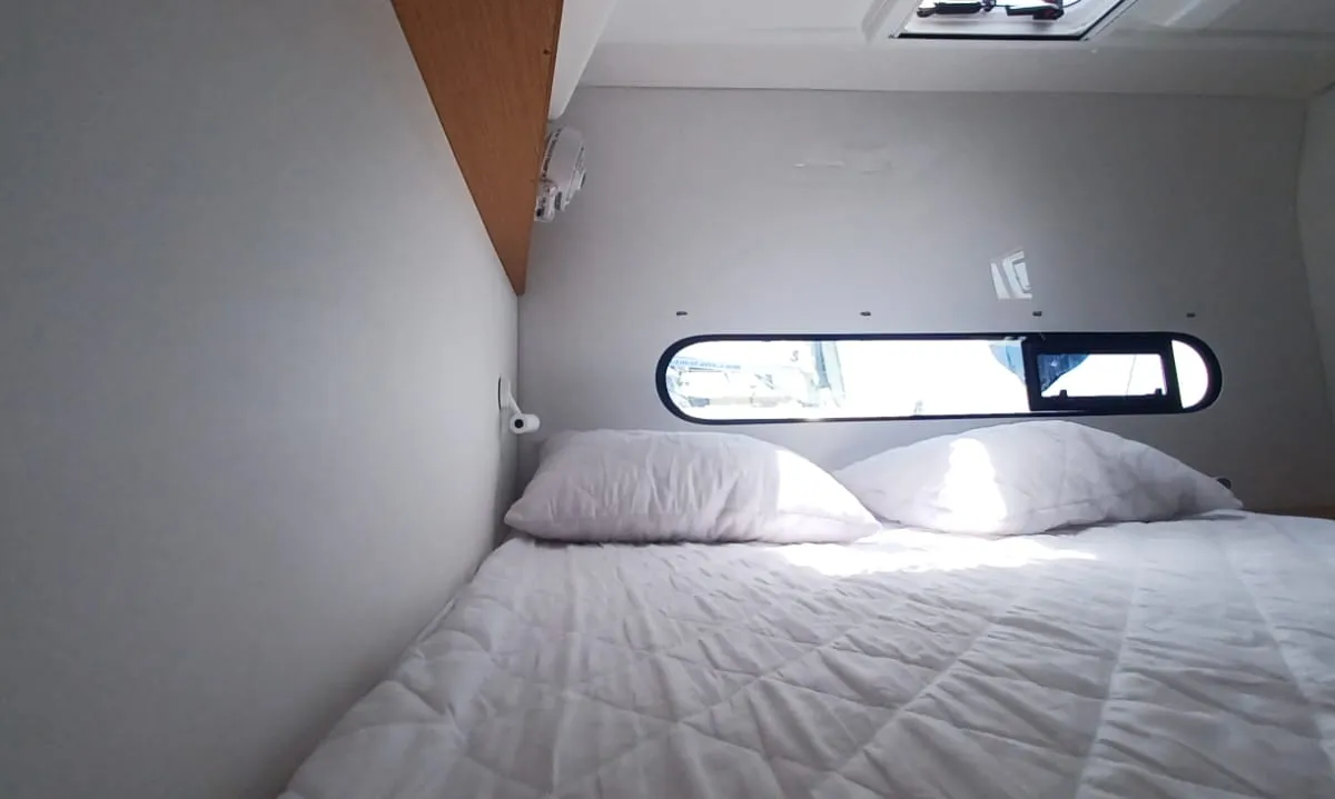 Cabin on Axieros II, a Excess 11 catamaran at Municipal Unit of Lefkada, Greece