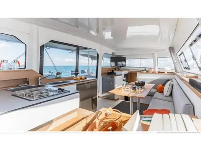 Galley of Axieros II, a Excess 11 catamaran at Municipal Unit of Lefkada, Greece