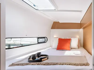 Cabin on Axieros II, a Excess 11 catamaran at Municipal Unit of Lefkada, Greece