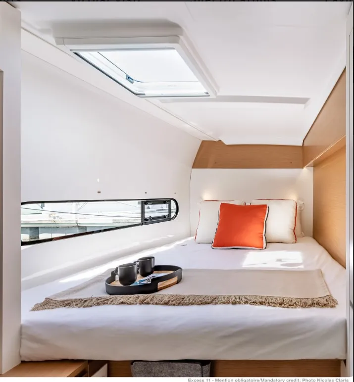 Cabin on Axieros II, a Excess 11 catamaran at Municipal Unit of Lefkada, Greece