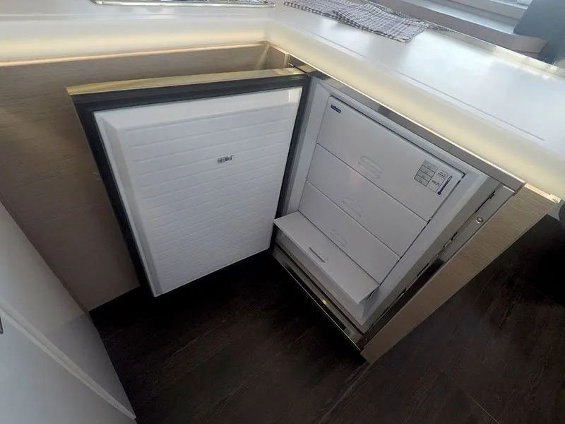 Galley of Imagine, a Fountaine Pajot Astrea 42 catamaran at Grad Šibenik, Croatia
