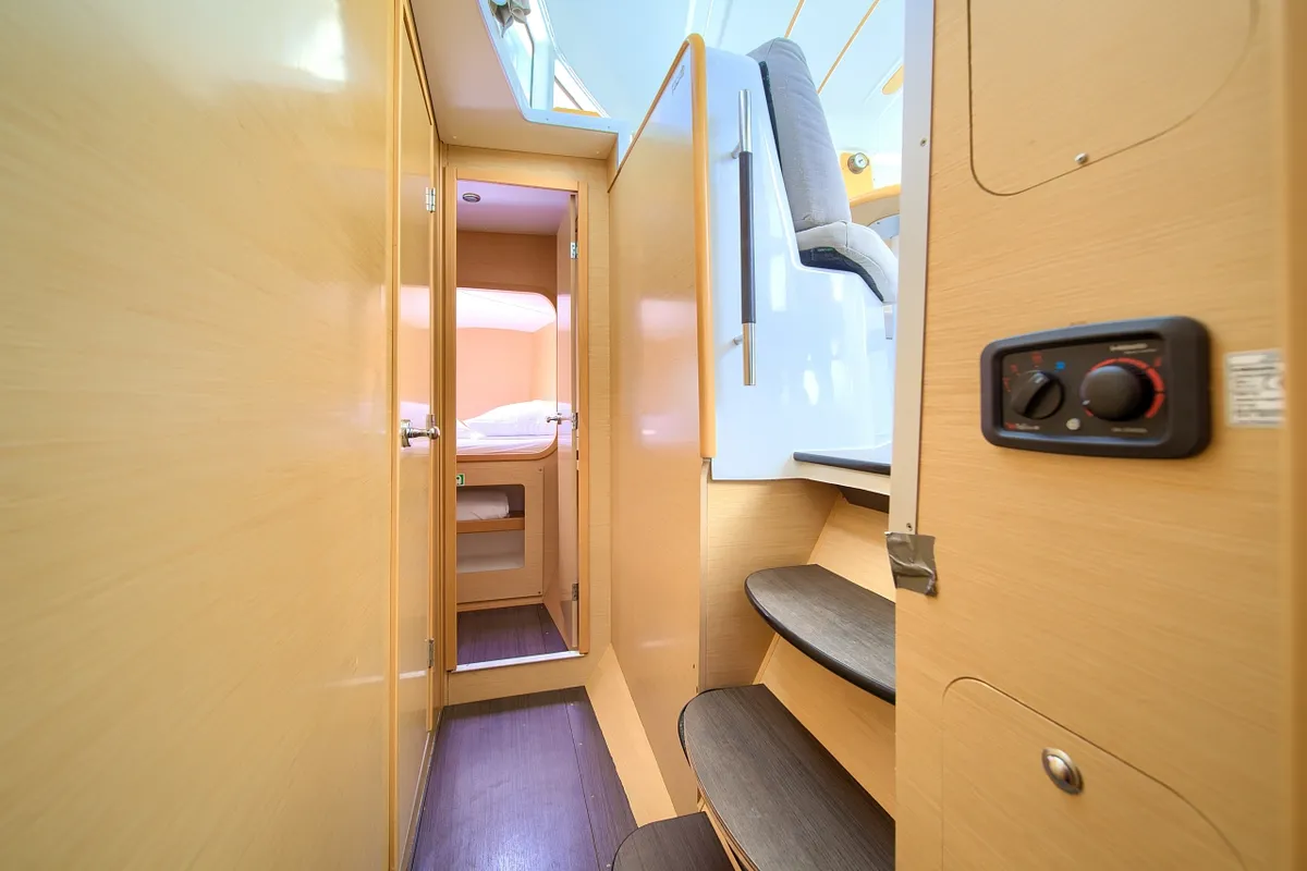 Cabin on Atenea, a Lagoon 380 S2 catamaran at Punat, Croatia