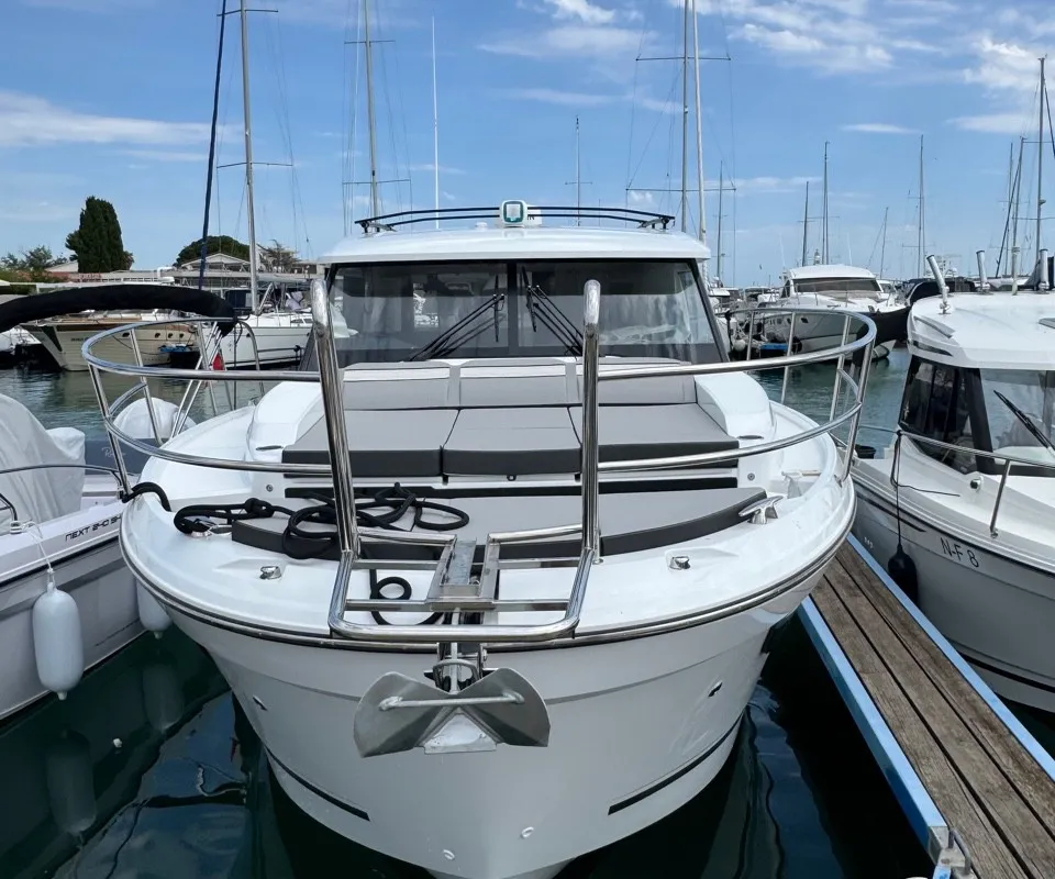 Serendipity, a Jeanneau Merry Fisher 1095 motorboat at Zadar, Croatia