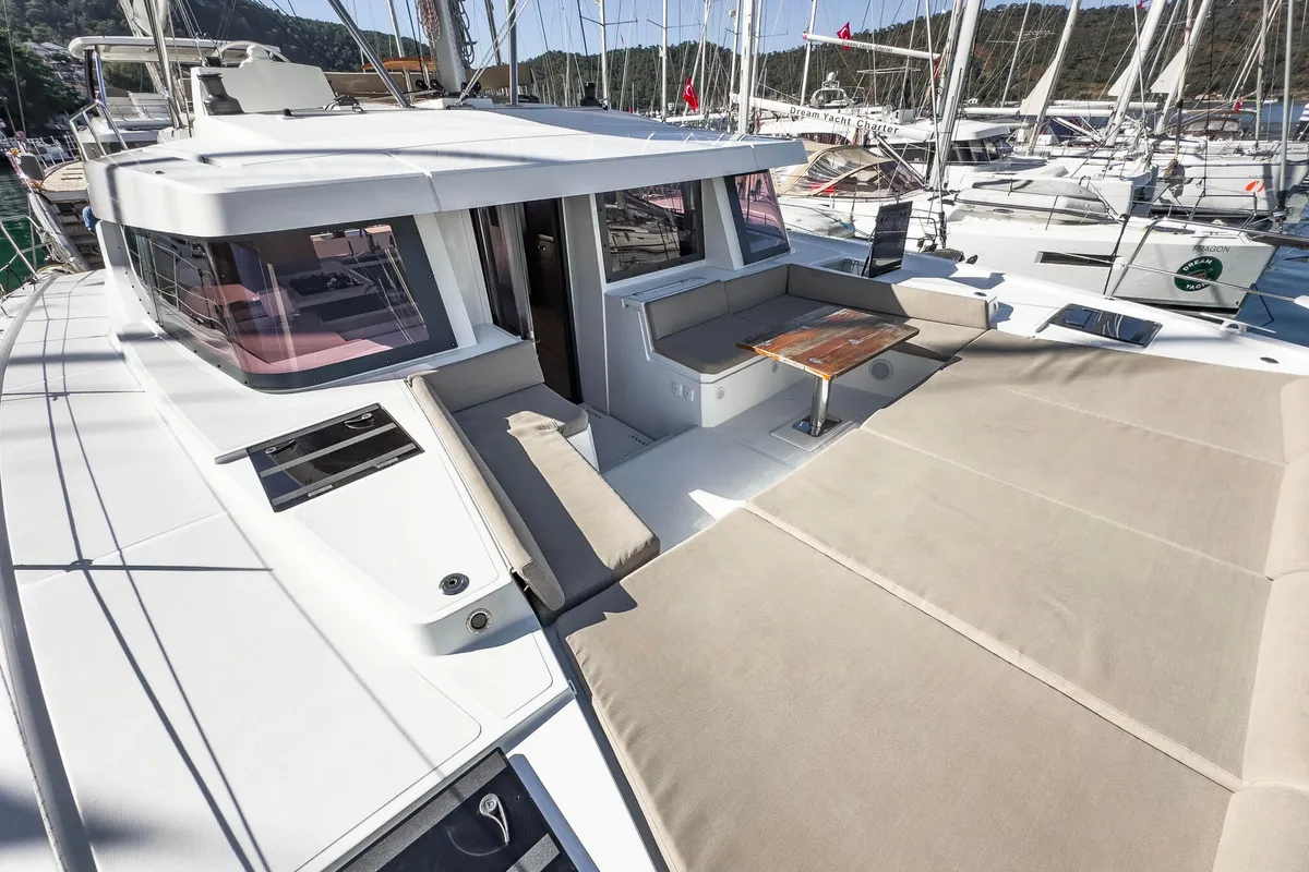 Pagora, a Bali 4.8 catamaran at Fethiye, Turkey