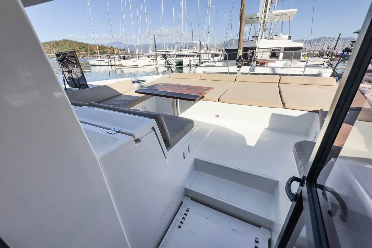 Pagora, a Bali 4.8 catamaran at Fethiye, Turkey