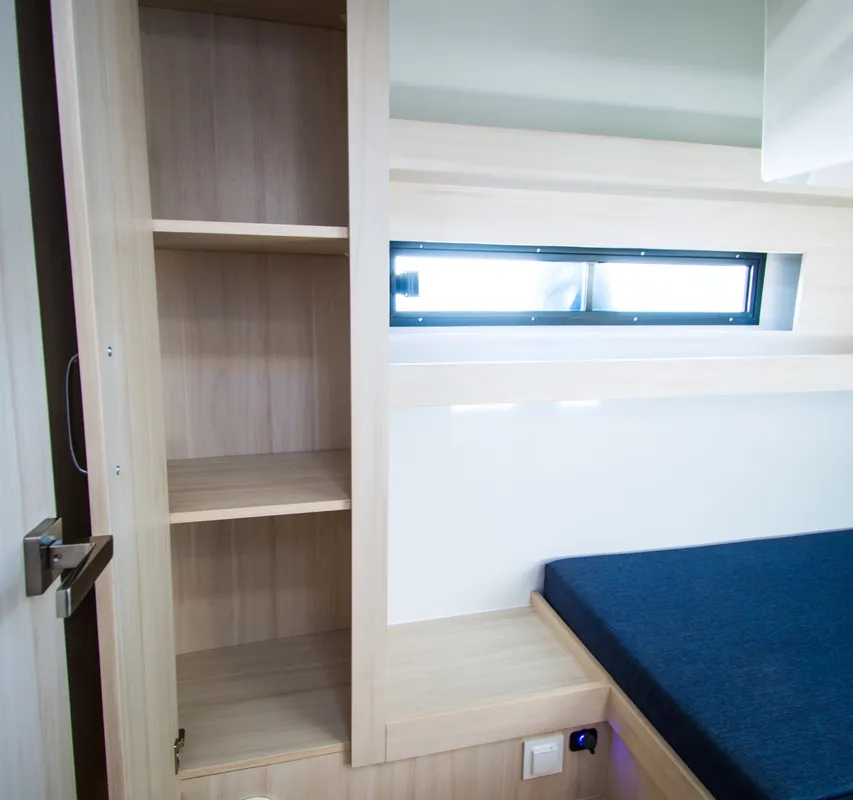 Cabin on Cobra Yachts Futura 40 Grand Horizon, a motorboat at Wilkasy, Poland