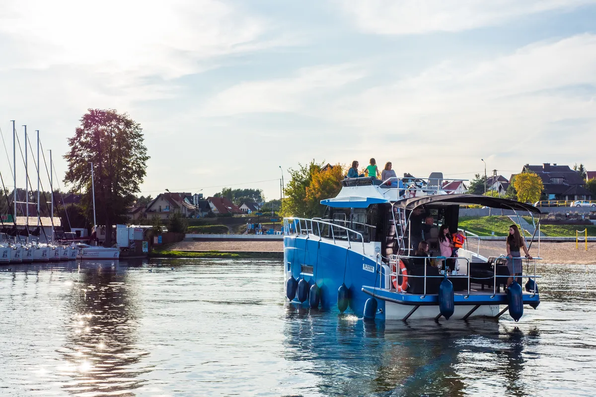 Exterior view of Cobra Yachts Futura 40 Grand Horizon, a motorboat at Wilkasy, Poland