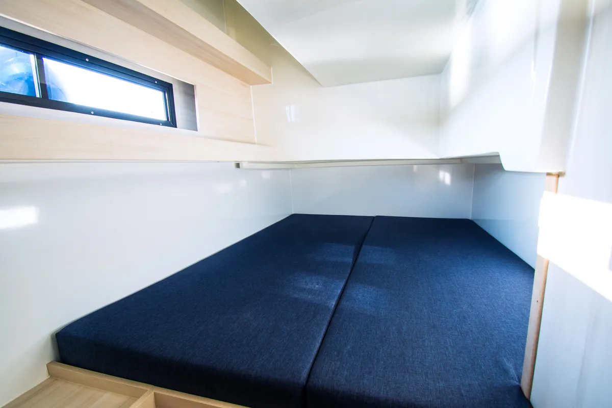 Cabin on Cobra Yachts Futura 40 Grand Horizon, a motorboat at Wilkasy, Poland
