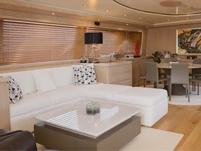 Star Link, a Falcon 90 motor yacht at Athens, Greece